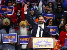 New York City mayoral candidate Zohran Mamdani waves to the crowd during a rally, Sunday, Oct. 26, 2025, in New York.
